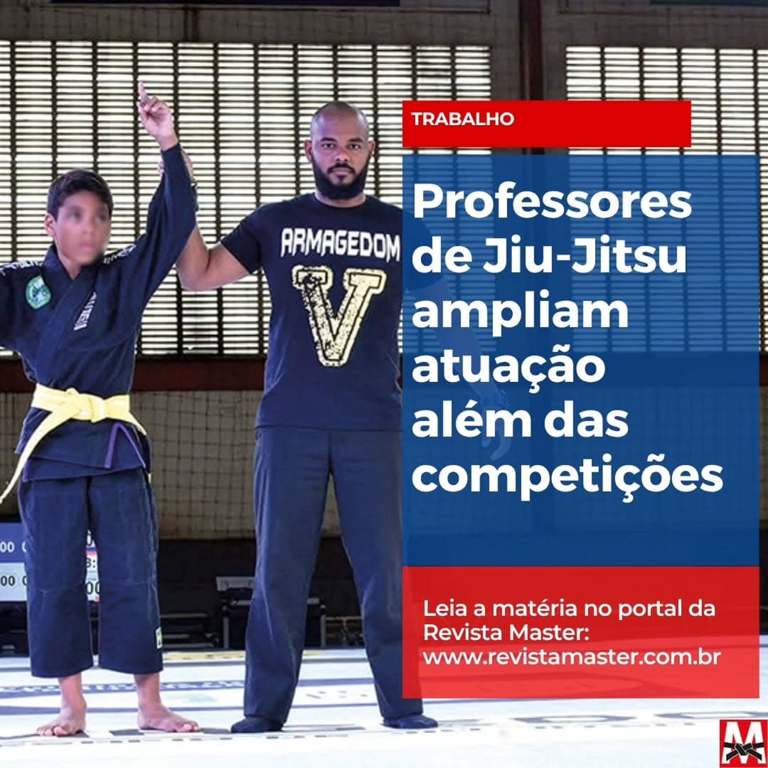 Aluno do CT Leonardo Alcântara em matéria sobre professores de jiu-jitsu.